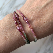 Load image into Gallery viewer, SHADED TOURMALINE single-strand gemstone bracelet