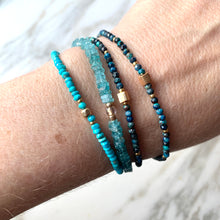 Load image into Gallery viewer, TURQUOISE gemstone single-strand bracelet