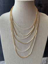 Load image into Gallery viewer, IVORY AND GOLD beaded wrap bracelet / 'wristlace'