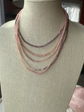 Load image into Gallery viewer, PINK OPAL LUXURY beaded gemstone 'wristlace'