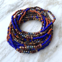 Load image into Gallery viewer, THE ROYAL TREATMENT beaded 'wristlace' wrap bracelet/necklace in one