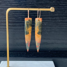 Load image into Gallery viewer, DRAMATIC JASPER EARRINGS One of a kind!