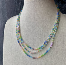 Load image into Gallery viewer, SEAGLASS RAINBOW beaded wristlace