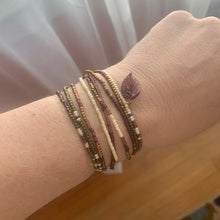 Load image into Gallery viewer, JUST FOR YOU custom-made 'wristlace' wrap bracelet/necklace