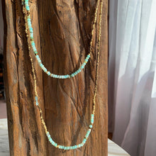Load image into Gallery viewer, BRONZE AND BLUE Peruvian Blue Opal 'wristlace'