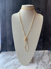 Load image into Gallery viewer, IVORY AND GOLD beaded wrap bracelet / 'wristlace'