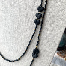 Load image into Gallery viewer, BLACK BEAUTY beaded wristlace (wrap bracelet/necklace in one)