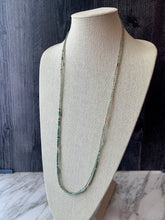 Load image into Gallery viewer, TURQUOISE AND GOLD beaded 'wristlace'
