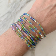 Load image into Gallery viewer, SEAGLASS RAINBOW beaded wristlace