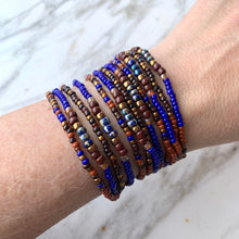 Load image into Gallery viewer, THE ROYAL TREATMENT beaded 'wristlace' wrap bracelet/necklace in one