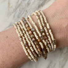 Load image into Gallery viewer, SANTE FE WHITE beaded wristlace