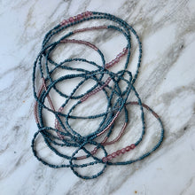 Load image into Gallery viewer, EUCALYTPUS AND ROSE beaded wristlace