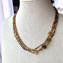 Load image into Gallery viewer, CLASSIC TORTOISE beaded wrap bracelet/necklace with tortoise effect
