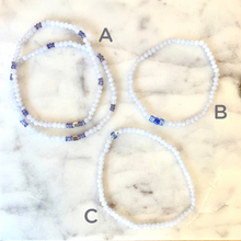 Load image into Gallery viewer, BLUE LACE AGATE single-strand gemstone bracelet
