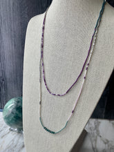Load image into Gallery viewer, TURQUOISE AND PURPLE beaded wristlace