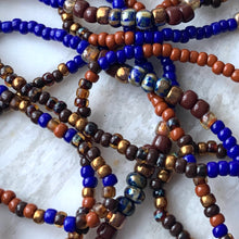 Load image into Gallery viewer, THE ROYAL TREATMENT beaded 'wristlace' wrap bracelet/necklace in one