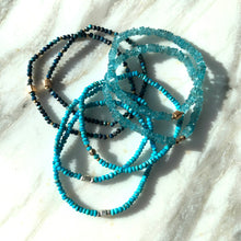 Load image into Gallery viewer, TURQUOISE gemstone single-strand bracelet