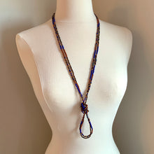 Load image into Gallery viewer, THE ROYAL TREATMENT beaded 'wristlace' wrap bracelet/necklace in one