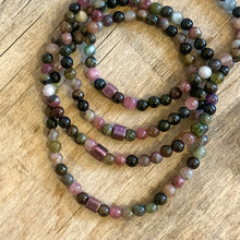 Load image into Gallery viewer, MULTI TOURMALINE single-strand gemstone bracelet
