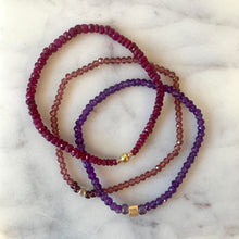 Load image into Gallery viewer, GENUINE RUBY gemstone single-strand bracelet