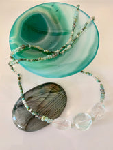 Load image into Gallery viewer, THE PALEST GREEN phantom quartz gemstone necklace