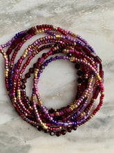 Load image into Gallery viewer, REGAL GARNET gemstone 'wristlace'