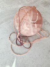 Load image into Gallery viewer, PINK OPAL LUXURY beaded gemstone 'wristlace'