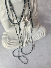 Load image into Gallery viewer, BLACK STARS Rutilated quartz beaded 'wristlace'