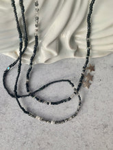 Load image into Gallery viewer, BLACK STARS Rutilated quartz beaded &#39;wristlace&#39;