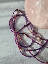 Load image into Gallery viewer, RAINBOW GARNET beaded gemstone 'wristlace'
