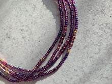 Load image into Gallery viewer, RAINBOW GARNET beaded gemstone 'wristlace'