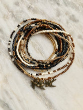 Load image into Gallery viewer, BLACKBIRD FLY beaded 'wristlace' with charms