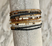 Load image into Gallery viewer, BLACKBIRD FLY beaded 'wristlace' with charms