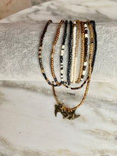 Load image into Gallery viewer, BLACKBIRD FLY beaded 'wristlace' with charms