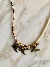 Load image into Gallery viewer, BLACKBIRD FLY beaded 'wristlace' with charms