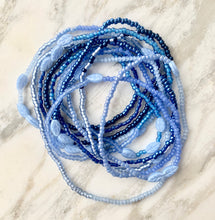 Load image into Gallery viewer, AQUAMARINE DREAMS beaded gemstone 'wristlace'