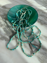 Load image into Gallery viewer, TURQUOISE BEAUTY beaded gemstone 'wristlace'