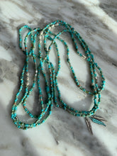 Load image into Gallery viewer, TURQUOISE BEAUTY beaded gemstone 'wristlace'