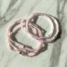 Load image into Gallery viewer, ROSE QUARTZ gemstone single-strand bracelet