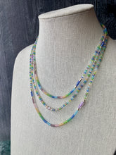 Load image into Gallery viewer, SEAGLASS RAINBOW beaded wristlace