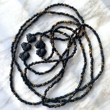 Load image into Gallery viewer, BLACK BEAUTY beaded wristlace (wrap bracelet/necklace in one)