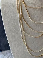 Load image into Gallery viewer, IVORY AND GOLD beaded wrap bracelet / &#39;wristlace&#39;