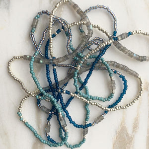 BLUE LABRADORITE gemstone 'wristlace'