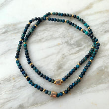 Load image into Gallery viewer, CHRYSCOLLA gemstone single-strand bracelet