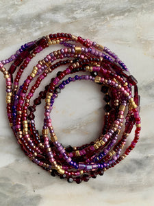 REGAL GARNET gemstone 'wristlace'