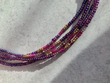 Load image into Gallery viewer, RAINBOW GARNET beaded gemstone &#39;wristlace&#39;