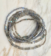 Load image into Gallery viewer, ELEGANT LABRADORITE beaded gemstone &#39;wristlace&#39;