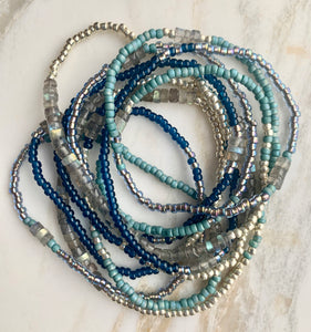 BLUE LABRADORITE gemstone 'wristlace'