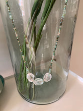 Load image into Gallery viewer, THE PALEST GREEN phantom quartz gemstone necklace